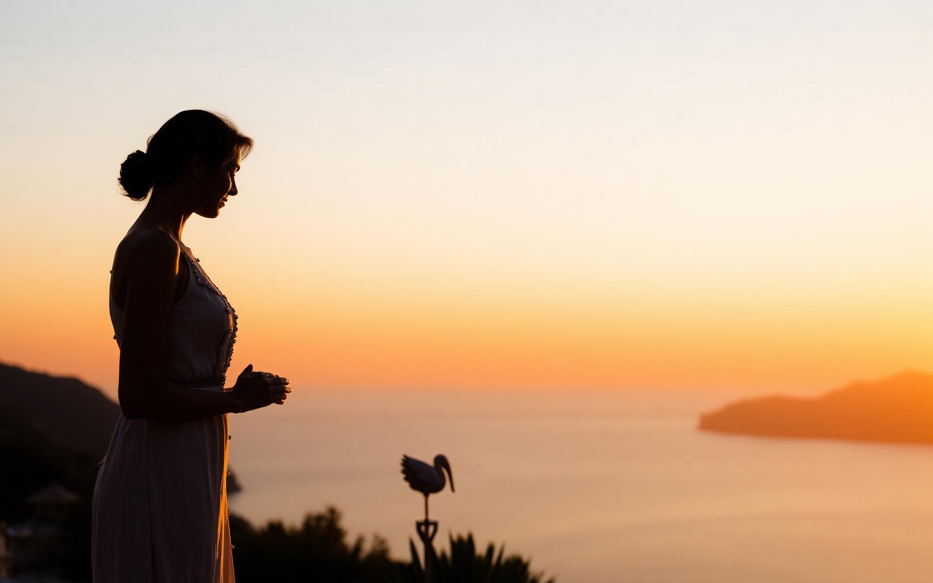 A luxury moment at golden hour